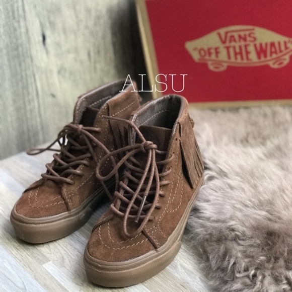 NWT VANS SK8-HI Moc Suede Bison Kid’s AUTHENTIC - Picture 2 of 8